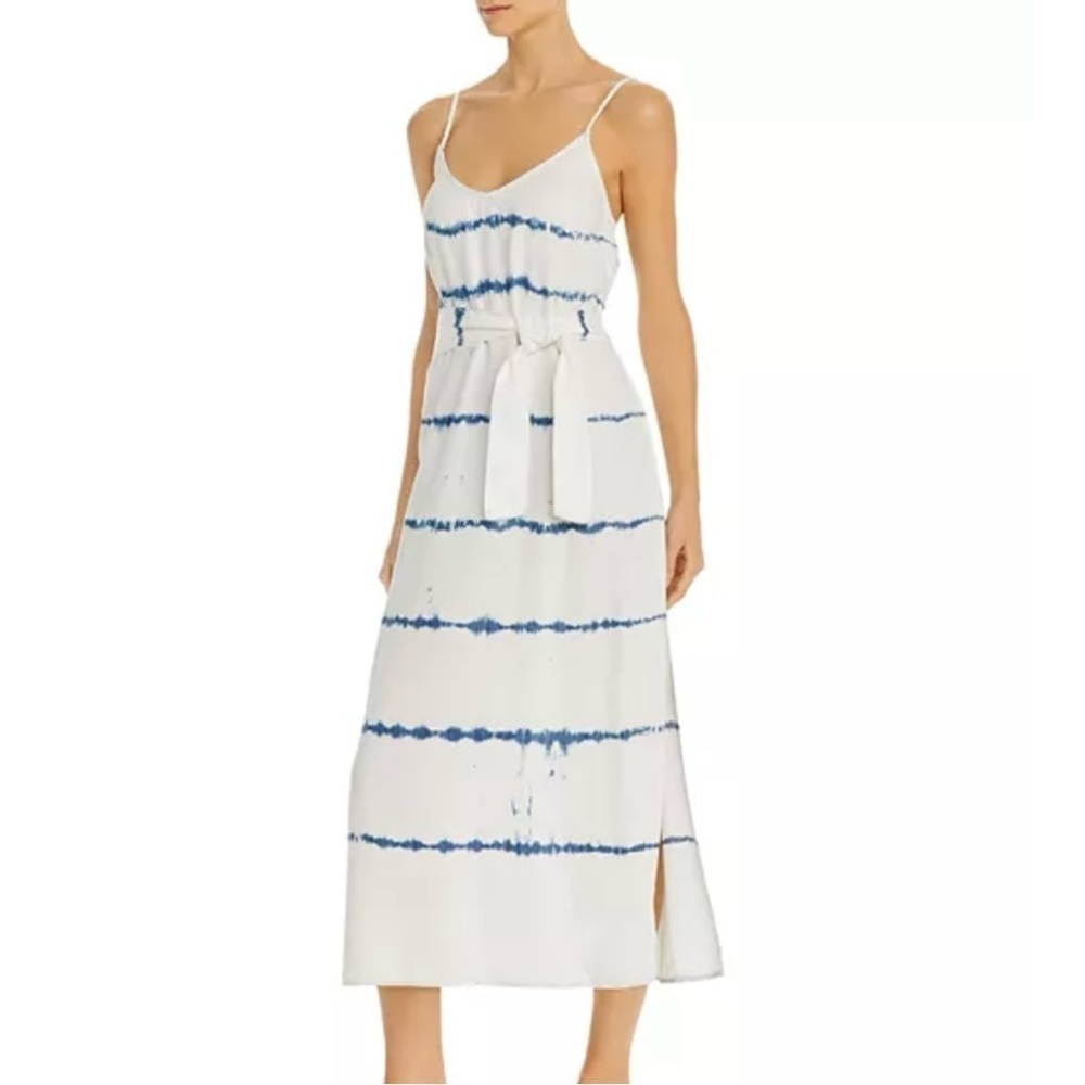 Bella Dahl Tie Dye Stripe Midi Dress Size S